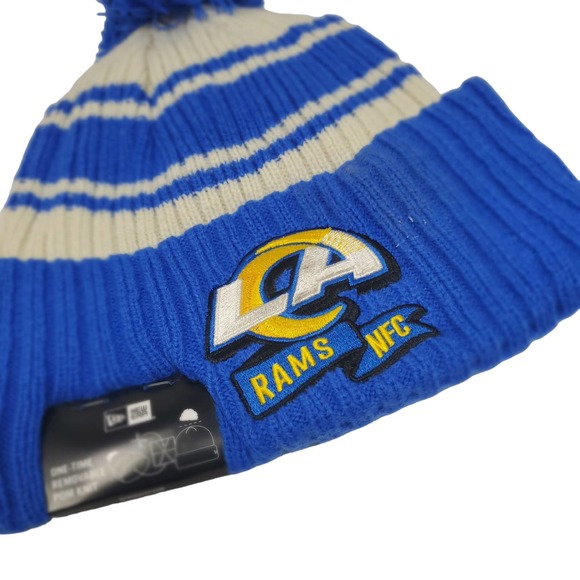NEW NFL NEW ERA Super Bowl Parade Pom BEANIE - Los Angeles Rams - Picture 2 of 6
